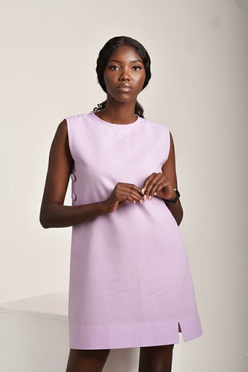 Alana Linen Mini -Lilac