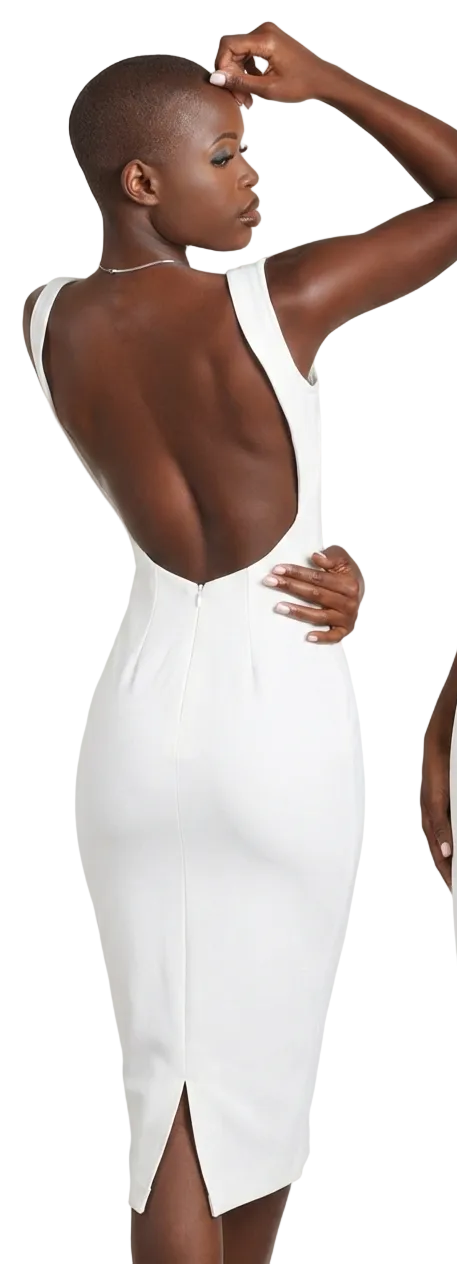 Savoy Bareback Midi - White