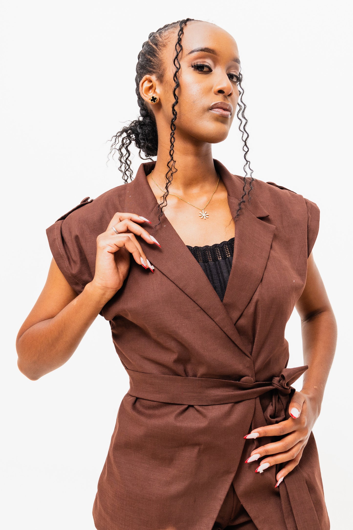 Nova Linen Set - Coffee