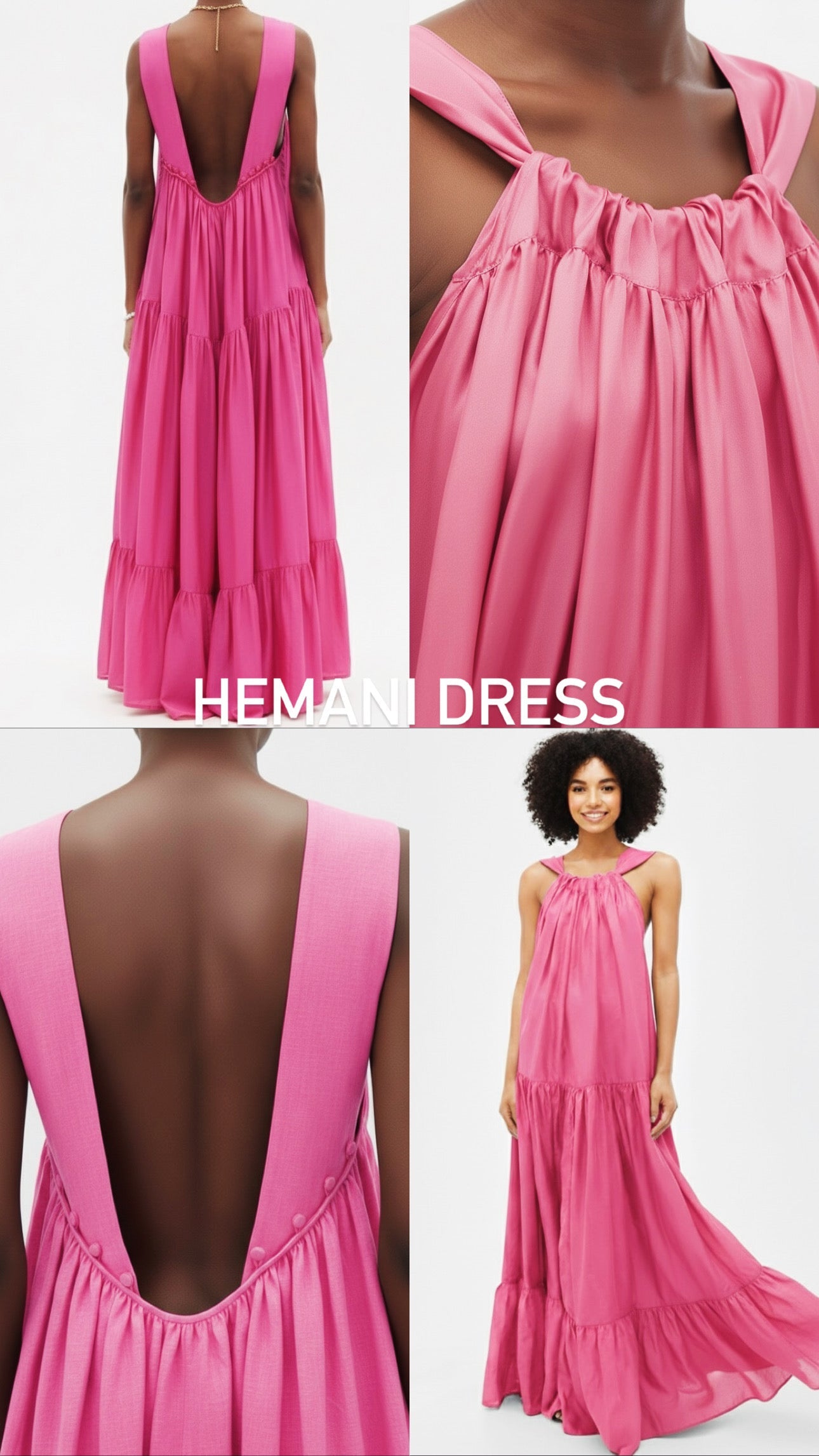Hemani Maxi Dress - Pink