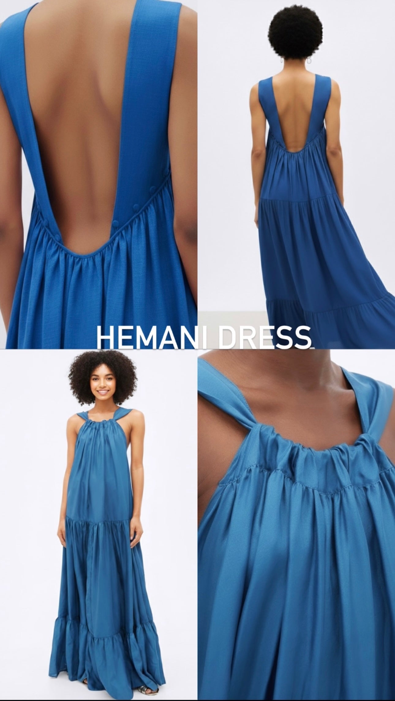 Hemani Maxi Dress - Blue