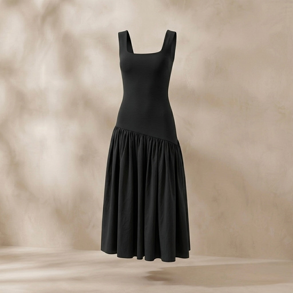 Olera Midi Dress - Black