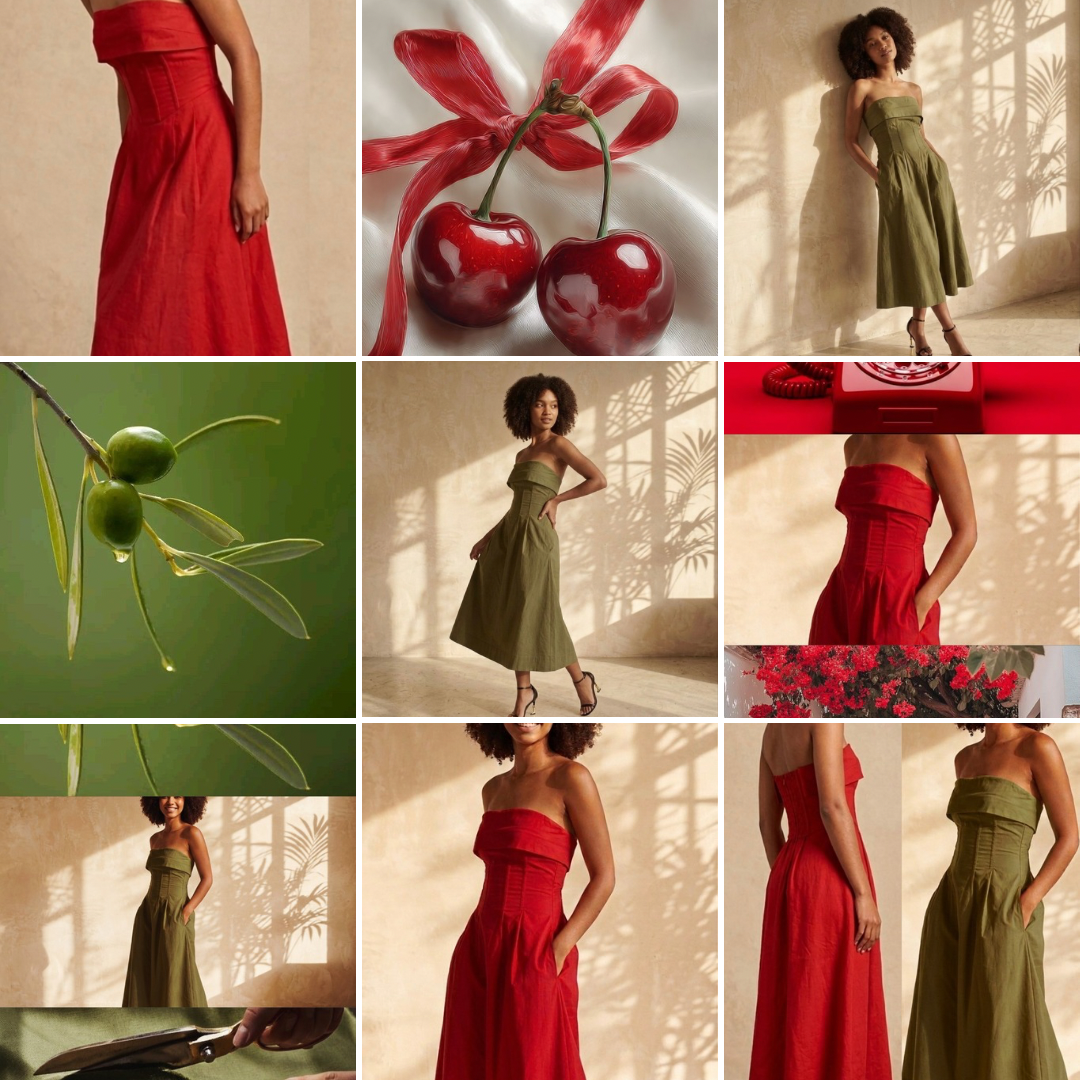 Velora Cotton Midi Dress