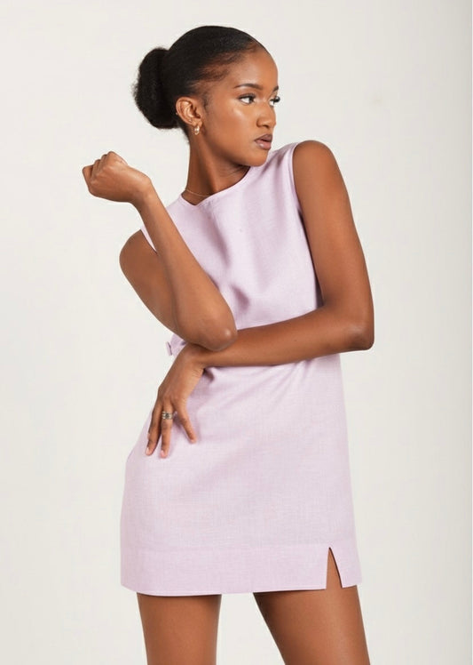 Alana Linen Mini -Lilac