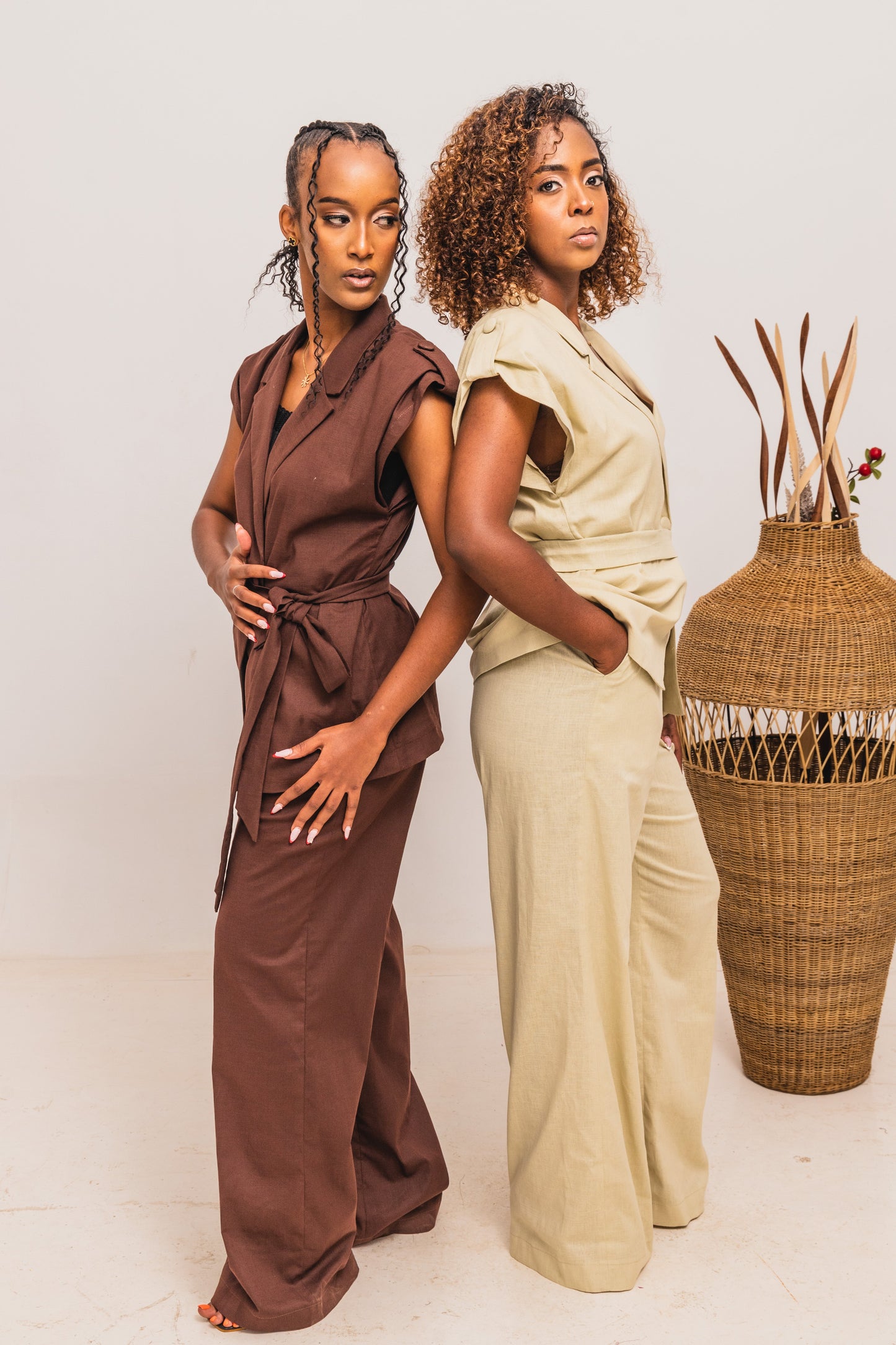 Nova Linen Set - Coffee