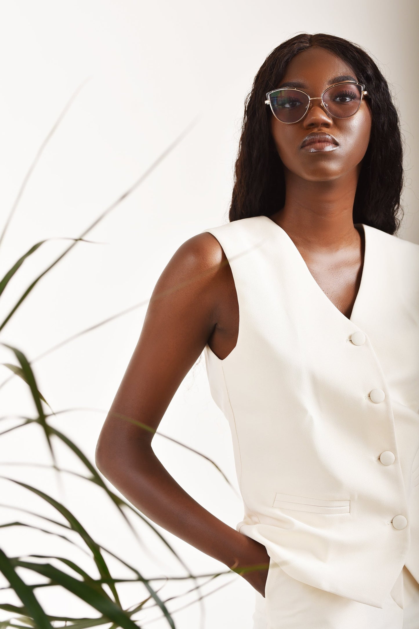 Bosi Pant Set  - White