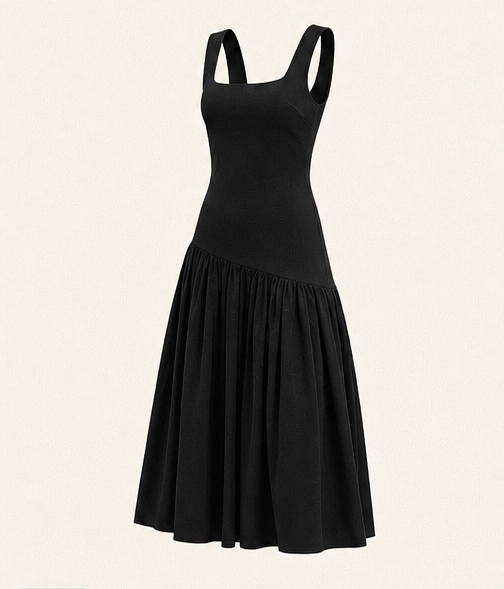 Olera Midi Dress - Black