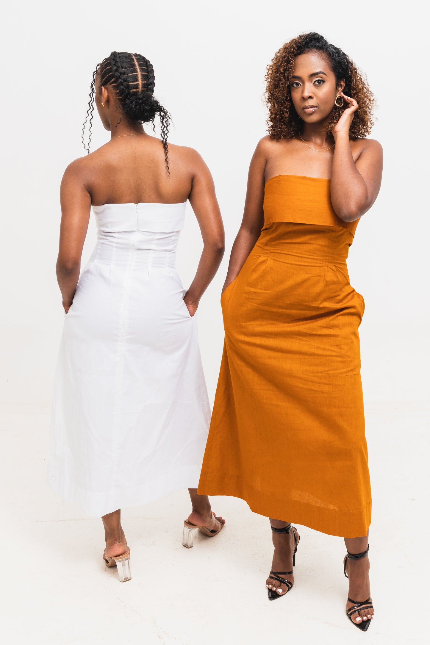 Velora Cotton Midi Dress
