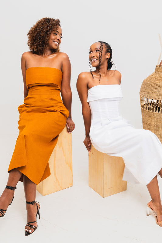 Velora Cotton Midi Dress