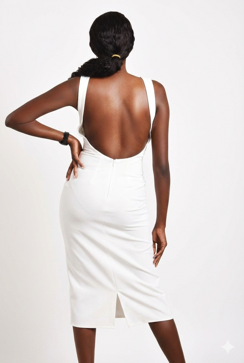 Savoy Bareback Midi - White