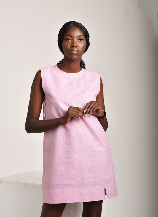 Alana Linen Mini - Pink